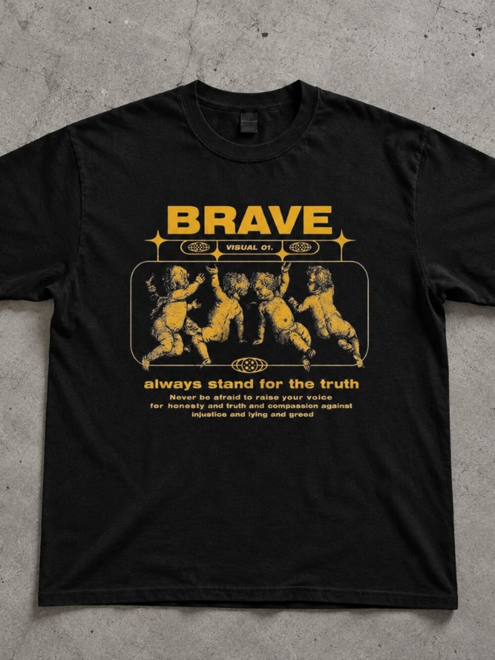 Gildan Vintage Statement Black T-Shirt
